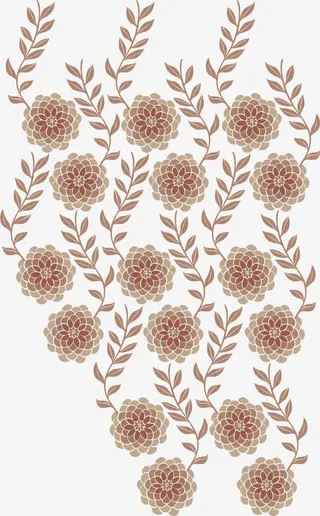 唯美花朵底纹图案矢量免抠