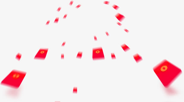 红包飘落漂浮素材免抠