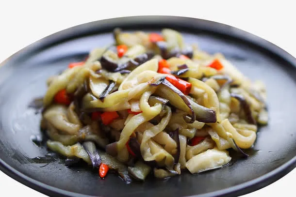 爆炒茄丝免抠