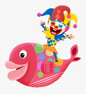 愚人节小丑角色免抠