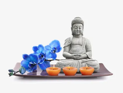 佛像与养生元素免抠 佛像与养生元素免抠