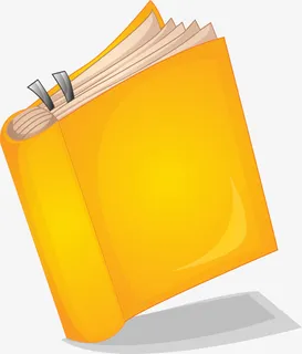 世界读书日黄色书本免抠