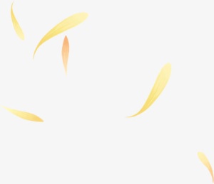 黄色梦幻花纹树叶个性设计免抠