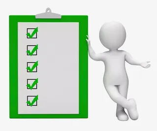 调查问卷显示清单剪贴板免抠