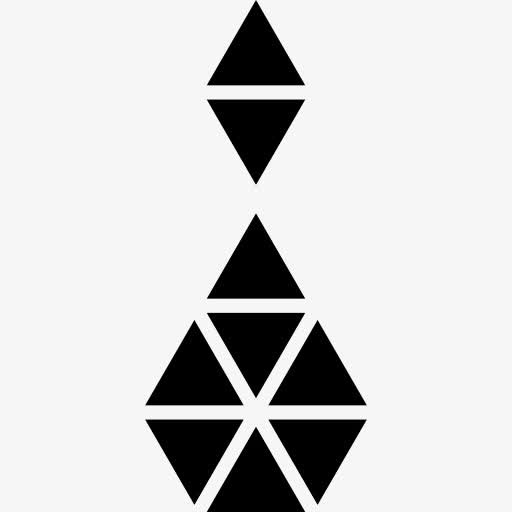 吊坠小多边形图标免抠