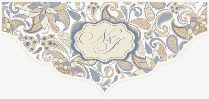 印度复古花纹标签矢量免抠