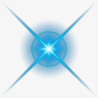 蓝色装饰光效素材免抠