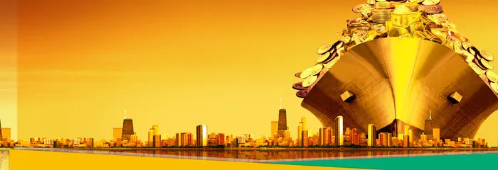 金色海报 城市 金币高清