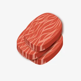 三块牛排牛肉插画视免抠