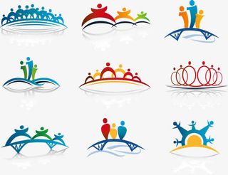 晨练人形logo图标免抠