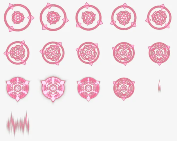 红色魔法阵特效免抠