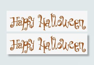 万圣节海报标题字免抠