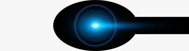 蓝色闪耀光辉免抠