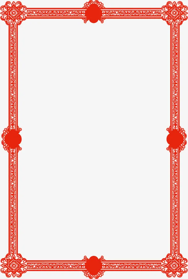 经典中式边框线框图素材免抠