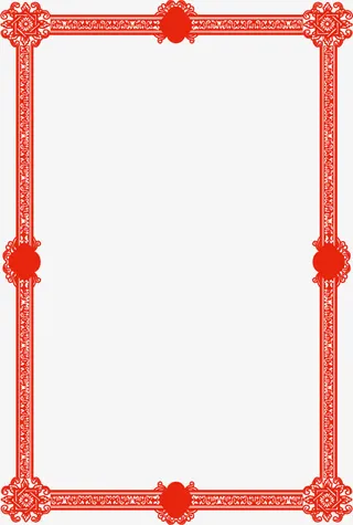 经典中式边框线框图素材免抠