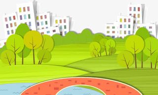 创意剪纸城市设计矢量素材免抠