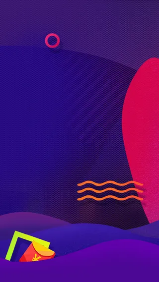 扁平彩色H5背景高清