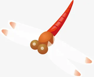 蜻蜓卡通矢量图免抠