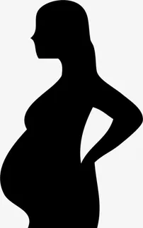 孕妇妈妈感恩人物剪影免抠