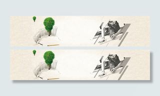 工程师建筑清新背景banner高清