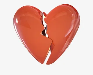 破碎的心形免抠