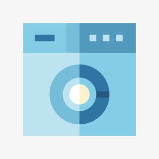 蓝色洗衣机免抠