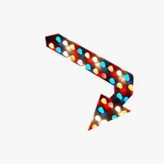 霓虹灯箭头免抠