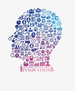 头脑风暴组成元素图像免抠