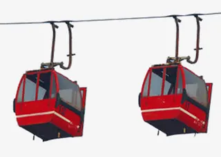 空中观光车免抠