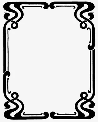 卡通手绘藤蔓边框免抠