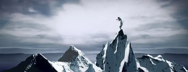 企业文化巅峰背景banner