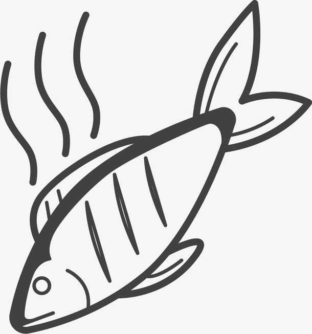 烤鱼熟食免抠