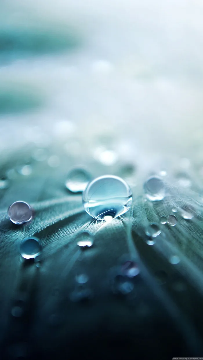 高清蓝色水珠H5背景高清