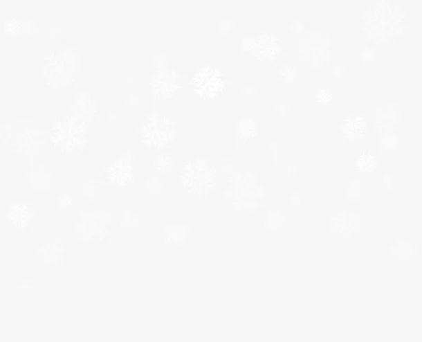 冬季纯洁白色雪花免抠