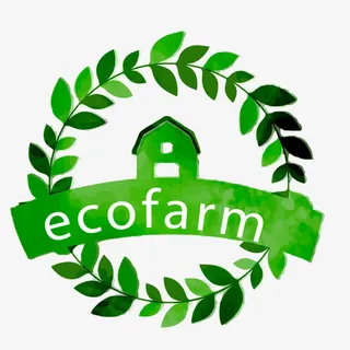 水彩绘生态农耕标志矢量免抠