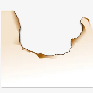 矢量烧裂纸张免抠