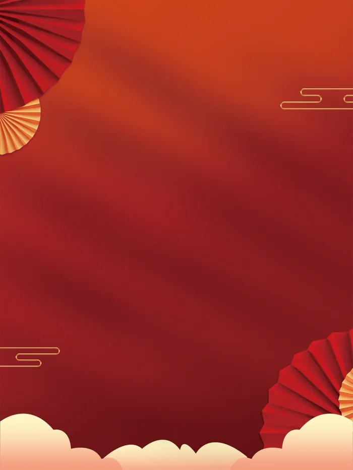 国潮新年红色喜庆海报高清
