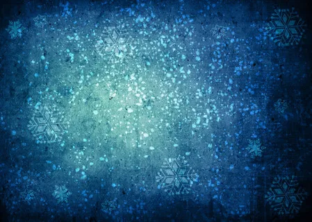 蓝色梦幻雪花背景