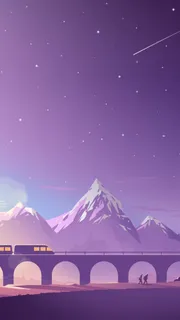 深邃星空紫色满天星免抠