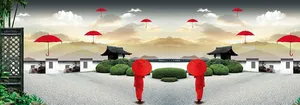 中国红中国风高清