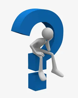 卡通创意风格3D小人困惑沮丧表免抠