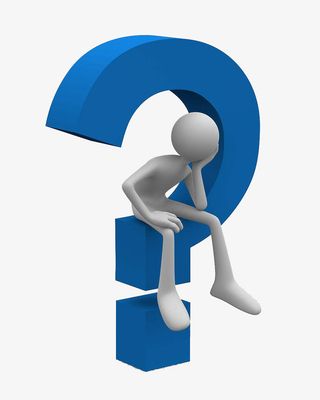 卡通创意风格3D小人困惑沮丧表免抠