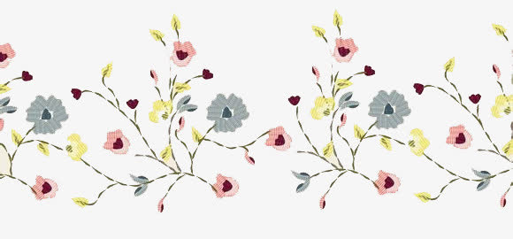 淡雅艺术碎花图案纹理免抠