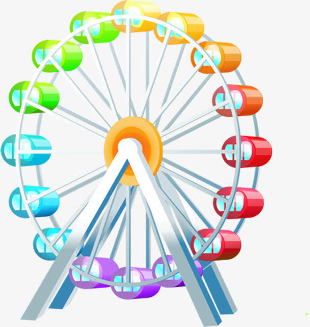 六一儿童节61摩天轮游乐园免抠