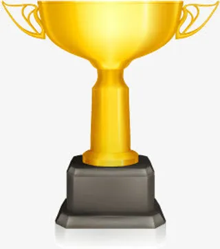 金色奖杯免抠