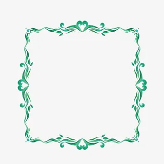 英伦浅色边框免抠