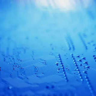 蓝色电路纹理背景高清