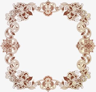 花朵花卉花纹边框免抠