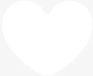 手绘卡通白色爱心免抠