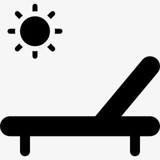 日光浴图标免抠